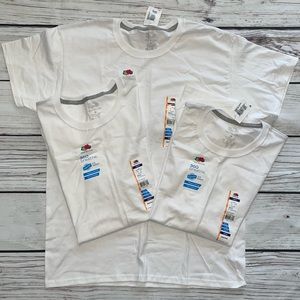 (M) Fruit of the Loom Mens White Tee Shirts (3 total)